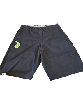 Agile Men's Flat Front Shorts Black Motion Shorts Stretch Fabric Sz 34 NWT (D-40